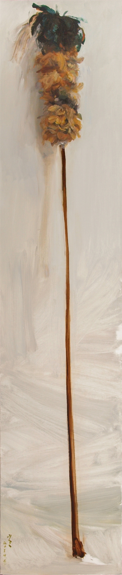 21. 鸡毛掸 2 40cmx200cm 2014年 布面油画.jpg
